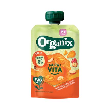 Organix voćna kašica batat, jabuka, banana i acerola višnja 100gr