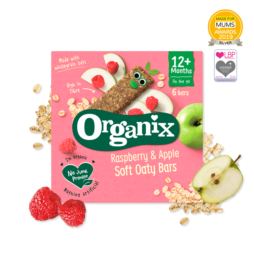 Organix zobene pločice s malinom i jabukom 6x30g